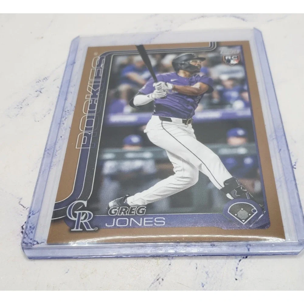 2025 Topps Series 1 Gold Greg Jones #36 Rookie Card RC Colorado Rockies - Picture 3 of 4